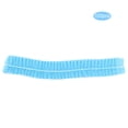 thumbnail image 1 of Gorro de ducha plisado desechable no tejido, azul, para baño, Spa, cabello, hogar, 100 Uds., 1 of 8