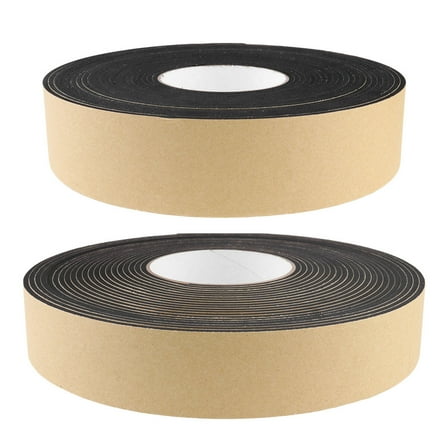 ULTNICE Weather Stripping for Cars Sponge Tape Black 2 Rolls 1000x4x0.3in