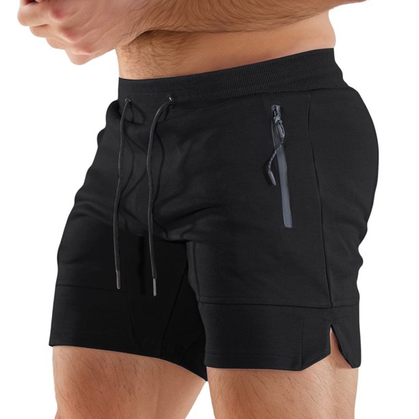 Pantalones de gimnasio ajustados para hombre - Poliéster elástico para correr - Ligeros y transpirables - Entrenamientos de verano, S-XXL