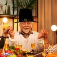 thumbnail image 5 of PMU Thanksgiving Pilgrim Hat, Deluxe Black Adult Top Hat Pack of 6, 5 of 5