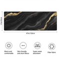 thumbnail image 2 of Black Gold Marble Pattern Bathroom Rugs Mat,Non Slip Microfiber Bathroom Rug,Rubber Backing,Soft Bathroom Mats for Bathroom Floor,Tub and Shower,47x17in(120x43cm), 2 of 4