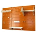 thumbnail image 2 of 4ft Metal Pegboard Standard Tool Storage Kit - Orange Toolboard & White Accessories, 2 of 6