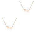 thumbnail image 4 of Guardurnaity Inglés letra doce signo del zodiaco amistad collar Ins joyería cadena cómodo colgante oro rosa sagitario Type3 NO3 Guardurnaity CBP215917, 4 of 6
