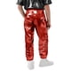 thumbnail image 5 of Odeerbi 3-16 Años Niños Niñas Metallic Shiny Sparkly Pantalones de Baile Workout Athletic Deportes Jogger Pantalones Ropa de Rendimiento Elástico Joggers Cintura, 5 of 5