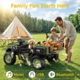 thumbnail image 4 of East doll 24V Powered Ride on Dump Truck, 24V 2 Seater Ride on Car for Big Kid, 24 Volt Ride on Toy with Powerful Wheels for Boy Girl, 4WD 400W Motor, 24V Ride Ons for Kid Aged 3-8Y, Green, 4 of 9
