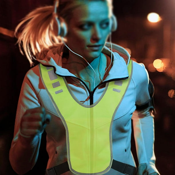 Gilets de Sécurité Réfléchissants Gilet réfléchissant Haute visibilité for  la course de nuit, la course à l'extérieur, le vélo, le gilet de sécurité  de travail Veste Fluo de Securite ( Blue 