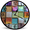 HJ-07, variant on Lucidhisun Colorful Retro Blocks Wall Clocks Silent Non-Ticking Battery Operated Clock 10inch, Wood Round Wall Clock for Bathroom Decorative for Living Room,Kitchen,Office