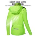thumbnail image 2 of Women's Lightweight Waterproof Jacket Waterproof Running Jacket Hiking Jacket High Visibility Breathable Windproof Coat, 2 of 9
