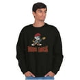 thumbnail image 3 of Papa Smurf Dads Rock Musical Father Men's Crewneck Sweatshirt Brisco Brands S, 3 of 6