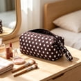 thumbnail image 3 of Polka Dots Cosmetic Bags Makeup Purse Waterproof Toiletry Bag Multi-Use Cosmetic Pouch Travel Work, 3 of 6