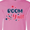 thumbnail image 4 of Inktastic 4th of July Boom Y'all with Red White and Blue Stars Long Sleeve T-Shirt, 4 of 5