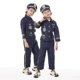 thumbnail image 2 of Traje de bombero para Halloween, disfraz para el día de los niños, policía, abogado, piloto, médico, trabajador, traje de cosplay para niños, 2 of 5