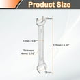 thumbnail image 2 of Uxcell Double Open End Wrench 10mm x 12mm Metric U-Shaped Spanner, 2 of 8
