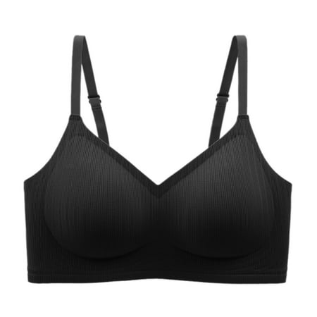 

Youmylove Women Bra Brassiere Comfortable Bralette Cotton Underwear Wirelesss Soft Fit Widened Side Wing Bra