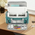 thumbnail image 2 of Sac de Transport Antichoc Sac de Rangement Portable Sac Fourre-Tout Anti-Rayures avec multi-Poches pour Machine de Découpe Cricut Joy Xtra Smart Vert Rétro, 2 of 5