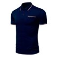 thumbnail image 1 of pstuiky camisetas de hombre, Camisa tipo blusa de manga corta con cuello vuelto y estampado informal para hombre camisas casuales para hombre xl, 1 of 4