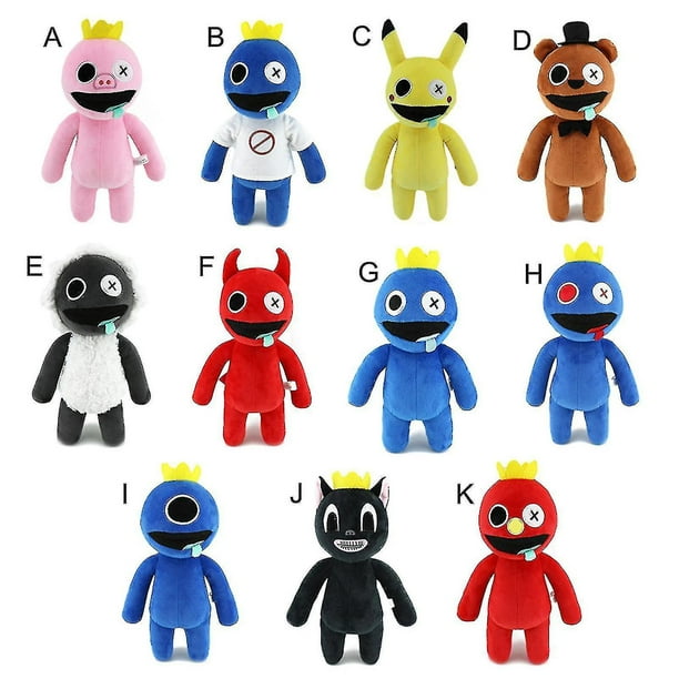 Rainbow Friends – Pack De 2 Peluches De Roblox, Muñecos Suaves De Colores Inspirados En El Juego De Terror, Ideales Para Regalar En Halloween Y Navidad