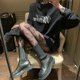 thumbnail image 1 of Estilo europeo y americano Medias Elásticas Para Mujer/Calcetines De Malla De Nailon Negro Sexypangjing, 1 of 4