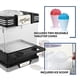 thumbnail image 4 of Nostalgia - Máquina de Hielo Afeitado con Cono de Nieve, máquina Retro para granizar de Mesa Que Hace 20 golosinas heladas, Incluye 2 Tazas de plástico Reutilizables y Cuchara de Hielo, Color Negro, 4 of 5