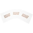 thumbnail image 2 of Koyal Wholesale White with Rose Gold Foil So Are We Eating Our Feelings Or Drinking Them? 5" Cocktail Napkins, 100-Pack, 2 of 5
