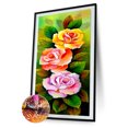 thumbnail image 1 of Cuadros Decorativos Flor 5D Kits de pintura de manualidades de diamantes resina redonda Wdftyju completa para el hogar arte de pared Diamante de imitación dibujo Mosaico Decoración Para el hogar, 1 of 9