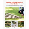 thumbnail image 3 of VEVOR Faux Stone Landscape Edging, 46.4 x 2.2 in Realistic Lawn Edging, Flexible Brick-Sized Garden Edging Border with Anchoring Spikes, Fade-Resistant Yard Edging for Driveways Walkway Brown, 3 of 9