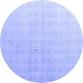 thumbnail image 1 of Ahgly Company Indoor Round Abstract Blue Modern Area Rugs, 3' Round, 1 of 4