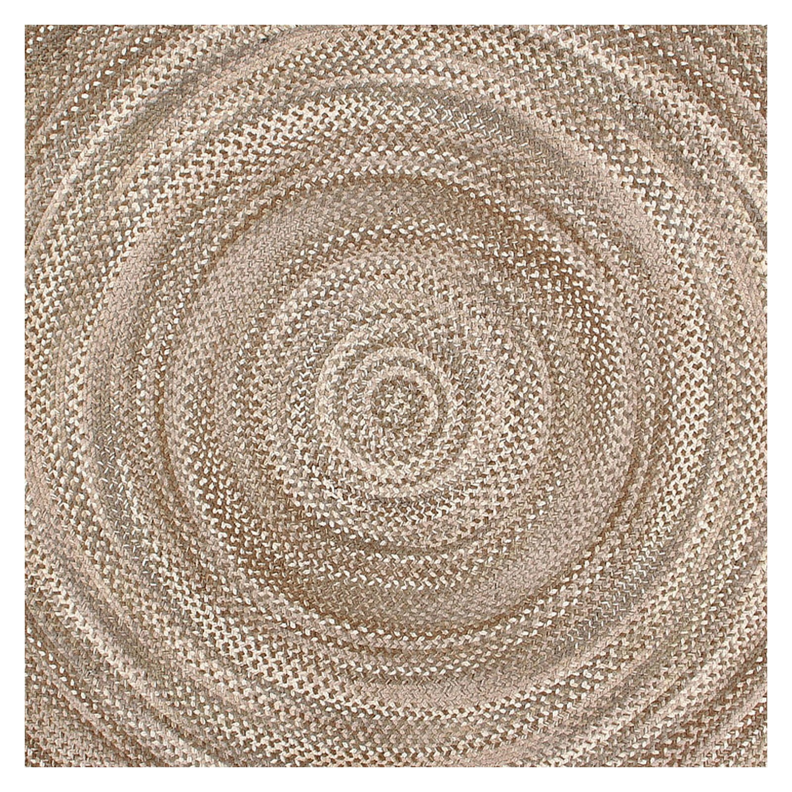 Better Trends Oval Braided Rug 8' x 10' 100% Cotton Rug for Indoor Use, Area Rug for Bedroom Ombre Chenille Collection - (Beige)
