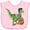 AD-Pink, variant on Inktastic Trick or Treat Franken-Raptor Boys or Girls Baby Bib