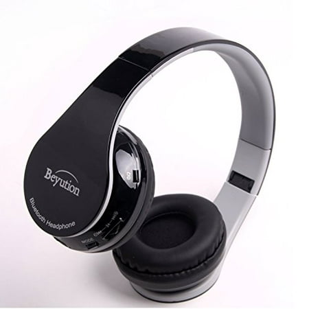 Beyution Hi-Fi Stereo Bluetooth Headphones Best audio Performance Over-ear Bluetooth Headset for Apple Iphone 7 6 5s 5c 5 (Best Bluetooth Headphones For Apple Tv)