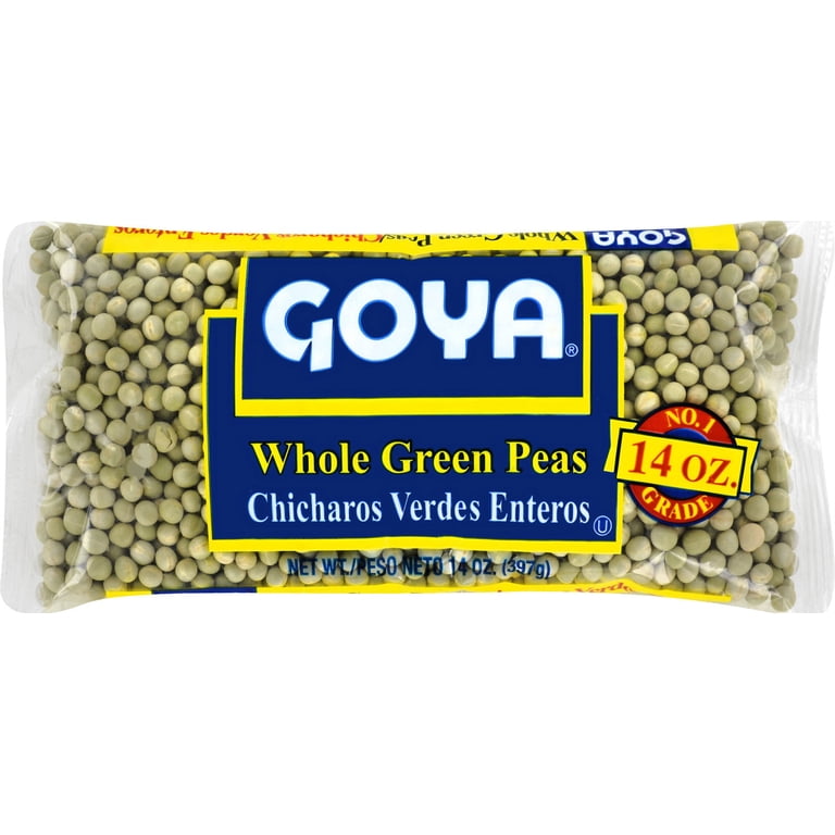 Goya, Whole Green Peas, 14oz, Source of Fiber, No Fat - Walmart.com