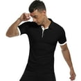 thumbnail image 6 of HAOMEILI Men's Short/Long Sleeve Polo Shirts Casual Slim Fit Basic Designed Cotton Shirt Tops, 6 of 6