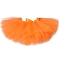 thumbnail image 2 of Falda tutú naranja para niñas, faldas de ballet mullidas para niñas, tutú para niñas, falda de tul para fiestas de cumpleaños, falda para niñas pequeñas, 2 of 5
