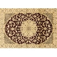 thumbnail image 1 of Ahgly Company Indoor Rectangle Medallion Brown Traditional Area Rugs, 7' x 9', 1 of 4