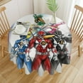 thumbnail image 3 of Power Rangers Round Tablecloth Print Decorative Table Cover Washable Table Cloths for Dining Party Picnic 50x50in, 3 of 8