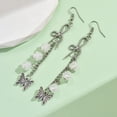 thumbnail image 4 of BQBQERT Sweet Cool Dangle Earrings Fashion Long Flower Butterfly Pendant Earrings Temperament Earrings Woman Jewelry, 4 of 9