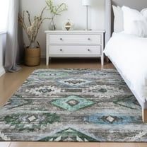 Addison Rugs Chantille Indoor/Outdoor Transitional Southwest Brown Washable Rectangle Rug, 9' x 12'