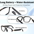 thumbnail image 6 of AI Smart Glasses, Bluetooth Glasses with 160+ Translation, Bluetooth Audio Sunglasses with Photochromic Lenses for Men&Woman, 6 of 8