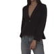 thumbnail image 2 of Blazer Peplum de Mujer Chic Inspire con Cuello Alto, Manga Larga y Un Solo Botón, Talla XS, Negro, 2 of 7