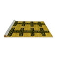 thumbnail image 2 of Ahgly Company Machine Washable Indoor Round Southwestern Yellow Country Area Rugs, 6' Round, 2 of 4