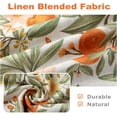 thumbnail image 6 of DriftAway  Orange Floral Linen Blend Vintage Botanical Printed Room Darkening Valance 18"L x 52"W, 6 of 7