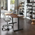 thumbnail image 3 of Homall 48" × 24" Electric Height Adjustable Standing Desk Home Office Computer Desk Memory Preset with T-Shaped Metal Bracket,Brown, 3 of 7