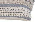 thumbnail image 7 of Adiv 18 x 18 Handcrafted Soft Shaggy Cotton Accent Throw Pillow, Woven Yarn, Beige, Gray- Saltoro Sherpi, 7 of 7