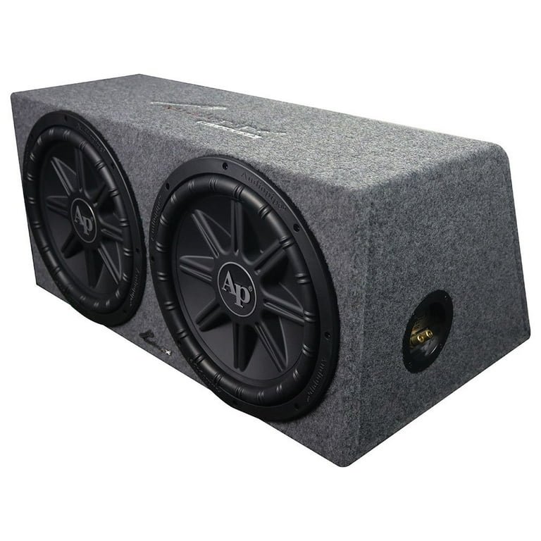 Audiopipe 12 in. Dual Subwoofer Enclosure Bass Package