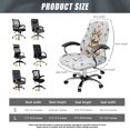 thumbnail image 7 of HELLHERO Rabbit Tulip Print Desk Chair Cover, Washable Elastic Band High Back Chairs Slipcover, Decorative Office Seat Cover, 7 of 7
