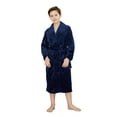 thumbnail image 6 of WORW Big Boys Solid Robes Bathrobe Robes - Blue, X-Large, 6 of 6