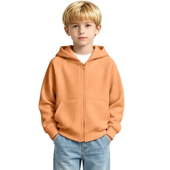 Generic Boys Oversized Cardigan Loose Fit Drawstring Athletic Jackets,breathable textured knit,Lightweight Fall Winter Sweatshirt Top