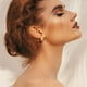 thumbnail image 5 of Pendientes de oro para mujeres y niñas, pendientes de aro de oro ligeros, pendientes hipoalergénicos para mujeres, regalos de joyería de moda, 5 of 5
