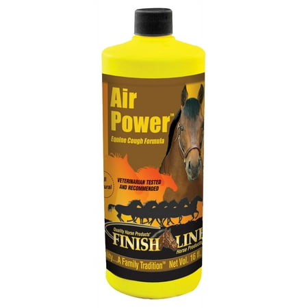 UPC: 0715401040165 | Finish Line Air Power Natural Horse Cough Syrup  16 oz.