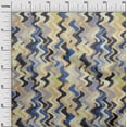 thumbnail image 3 of oneOone Rayon Medium Blue Fabric Geometric Sewing Craft Projects Fabric Prints By Yard 56 Inch Wide-1F, 3 of 5